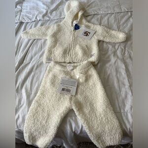 Kashwere Baby Hoodie & Pants Sets - Solid crème